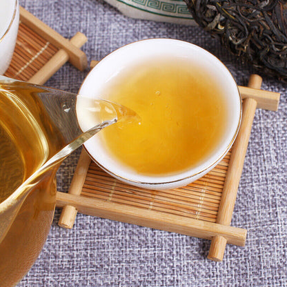 357g Healthy Drink Health Care Premium Puerh Tea Banzhang Jiao Mu Cake Tea-