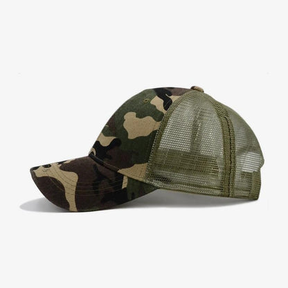 Camuflaje Gorras de Hombre Mujer Snapback Moda Gorra Con Malla Cups