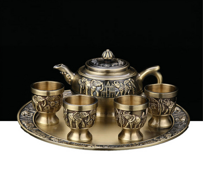 High grade retro bronze tea set creative kungfu tea set 003#