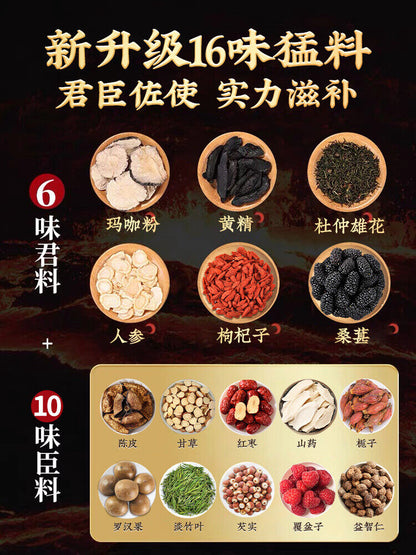 TongRenTang Ginseng and Yellow Essence Eight Treasures Tea 同仁堂人参黄精玛咖八宝茶160g/盒