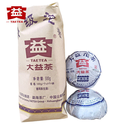 TAETEA Menghai Dayi Jia Ji Tuo Cha Pu-erh Tea Tuo Raw Pu'er Tea 500g