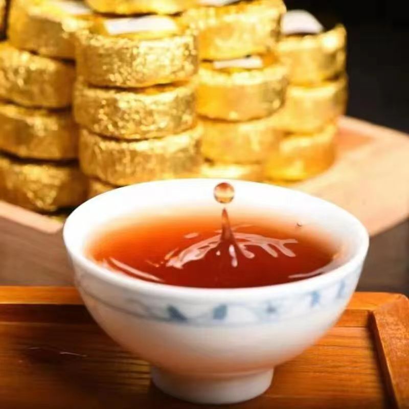 12Pcs Puerh Cooked Tea Cake Yunnan Natural Ripe Pu'er Tea Mini Pu-erh Black Tea