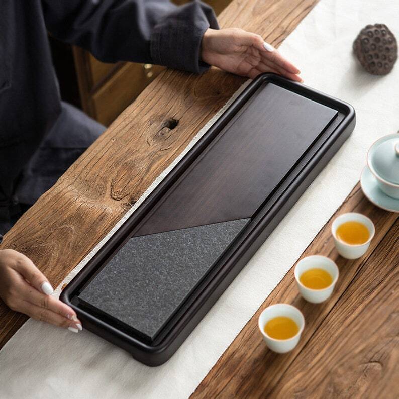 Wooden And Ushi Tea Tray|Dry Foam Tray|Tea Accessories
