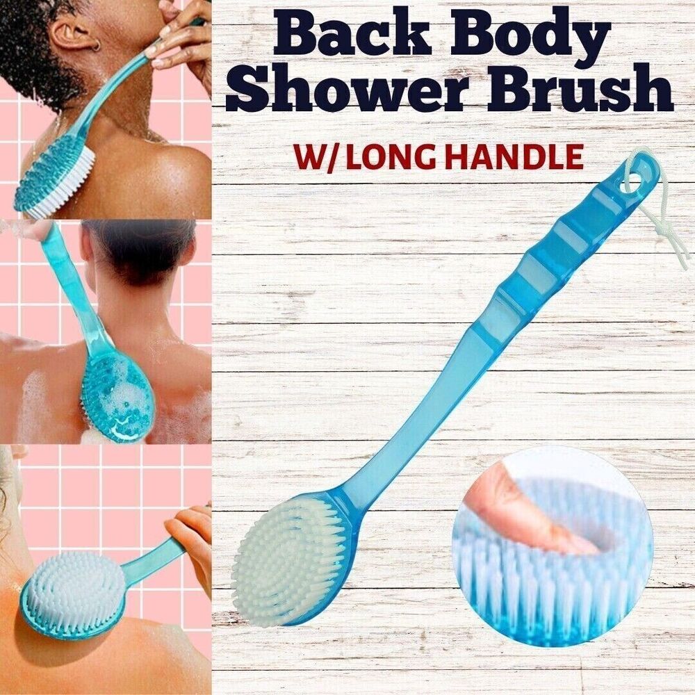Back Scrubber for Shower Long Handle Back Brush Full Body Shower Cleaning Brush