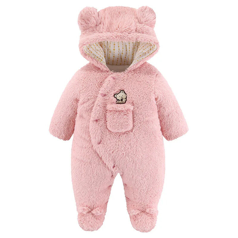 Infant Girl Overall Jumpsuit Spring Autumn Hooded Baby Months Newborn Clothes