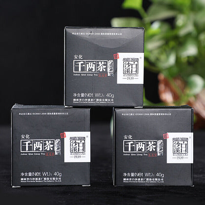 BAISHAXI Qian Liang Cha Hunan Anhua Dark Tea 320g QianLiang Tea Brick Black Tea