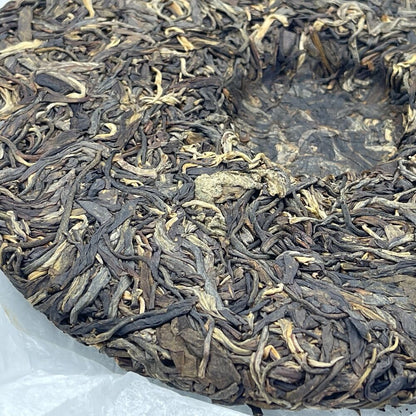 Pu'er tea, 2019, Tianmen Mountain ancient tree, 357 grams, raw