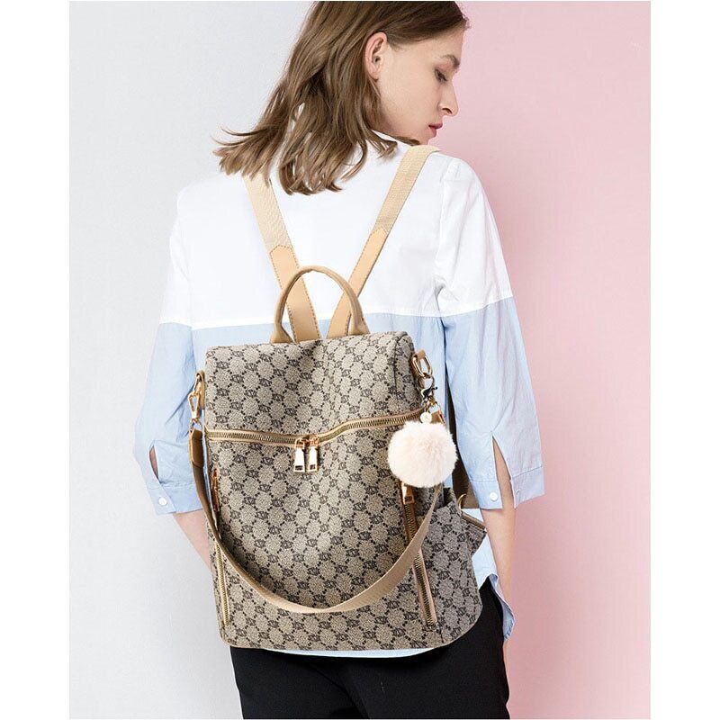 Women's Traval Bacpacks Ladies Back Pack PU Leather Pattern Women Bag