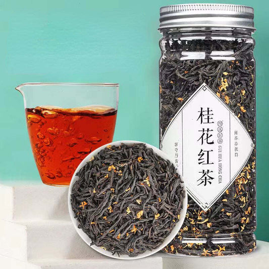 70g Natural Sweet-scented Osmanthus Black Tea Chinese Dried Osmanthus Flower Tea