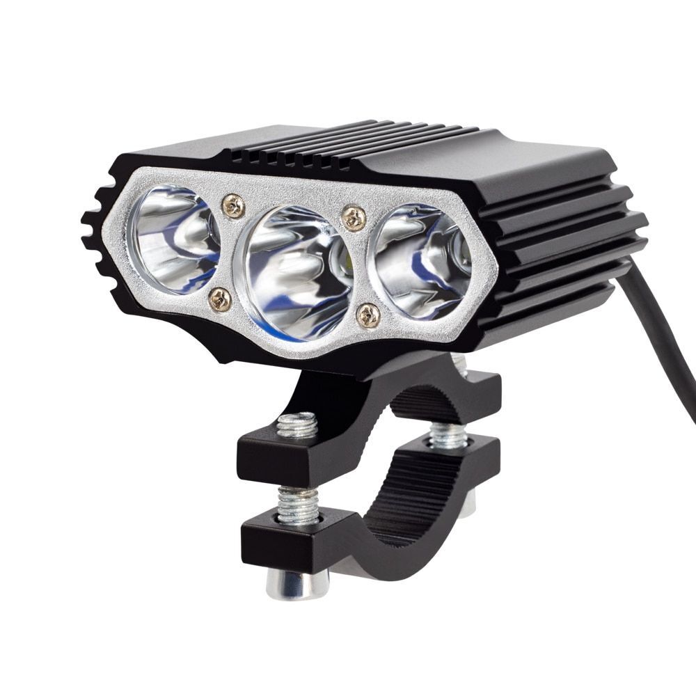 Electric Bike Scooter Headlight 1000 Lumens LED Lamp 12/24/36/48V Motorcycle 3PC