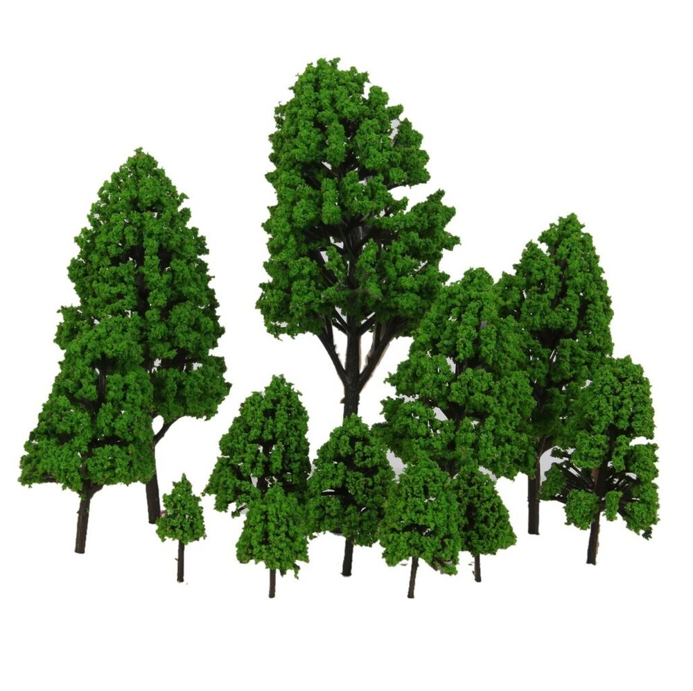Mixed Model Tree 12Pcs Train Diorama Scenic DIY Crafts Wargames Scenery 2.5-16cm
