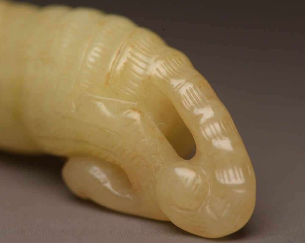 Chinese Natural Hetian Jade Carving Fierce Tiger Statue Exquisite Figurines Rare
