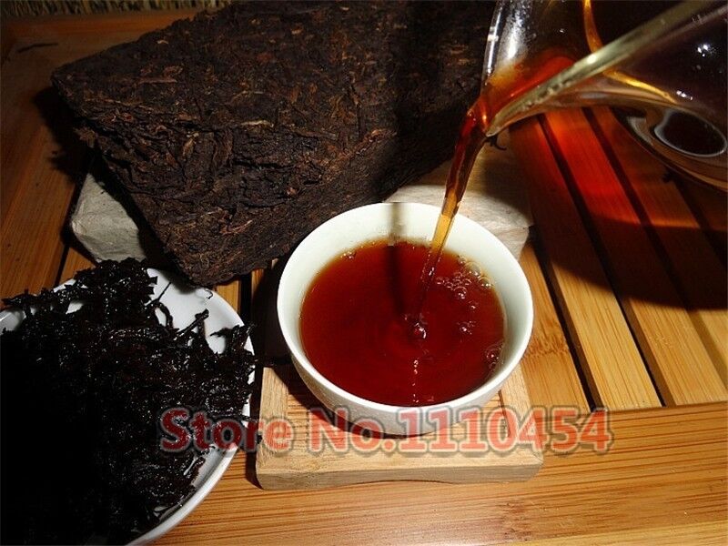 250g Premium Organic PuEr Tea Ripe Yunnan Old Puer Tea Brick Pu-erh Black Tea