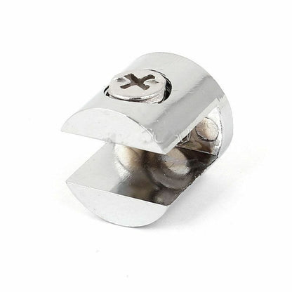 4Pcs/Lot Glass Clamp Chrome Zinc Alloy Finish Plated Bracket Shelf Holder Supply