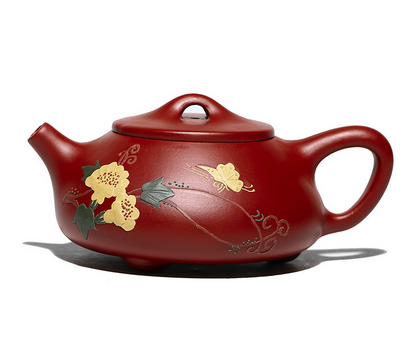 Chinese Yixing Zisha Clay Handmade Exquisite Teapot （馨香石瓢 底款：刘坤杰）