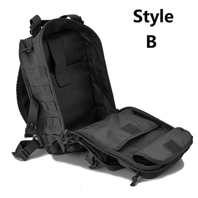Men Nylon Crossbody Bag Tactics Canvas Shoulder Hiking Travel Outdoor Sports