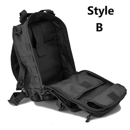 Men Nylon Crossbody Bag Tactics Canvas Shoulder Hiking Travel Outdoor Sports