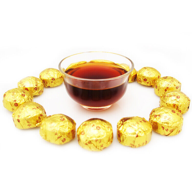 Shangpin Xiao Jin Tuo Colourful Yunnan The Top of Mini Gold Pu'er Tea 72g Ripe