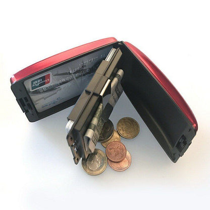 Coin Purse Wallet Aluminum Credit Card Case Protector Holder Metal Bag 2.8*6.9CM
