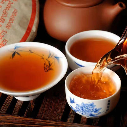 2006 CNNP Aged ZhongCha Green Seal Yunnan CHITSU PINGCHA Shu Puerh Ripe Tea 357g