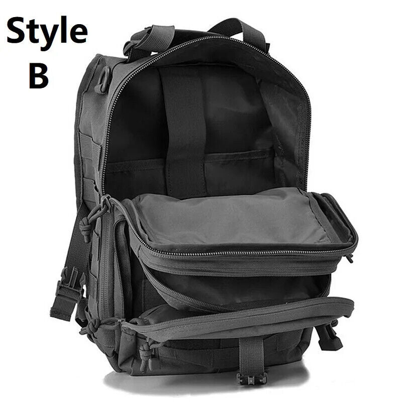 Men Nylon Crossbody Bag Tactics Canvas Shoulder Hiking Travel Outdoor Sports
