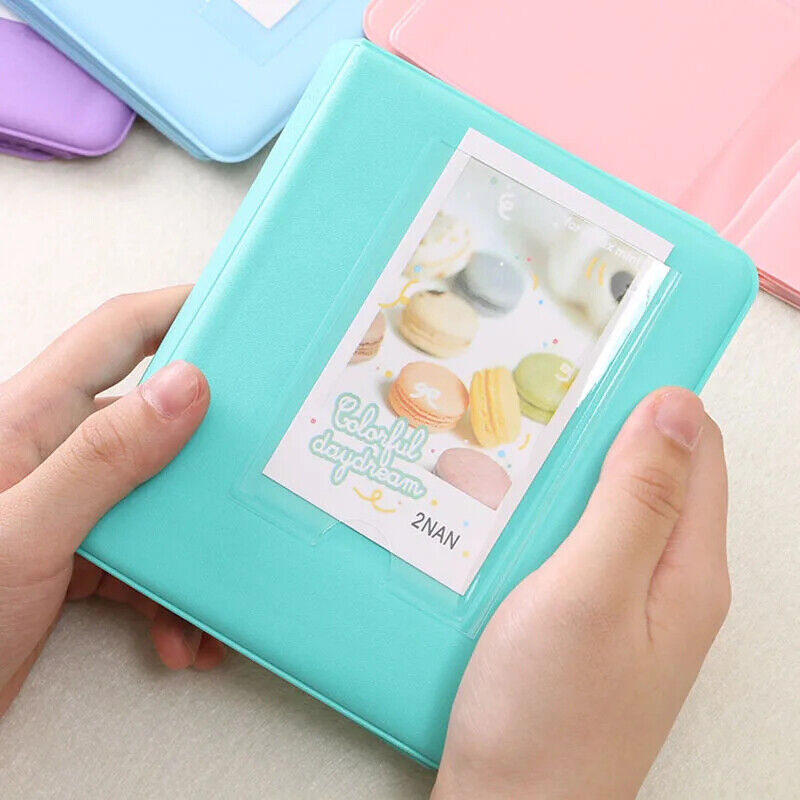 Photo Album 64 Pockets Candy Color Polaroid Mini Photocards Image Holder Storage