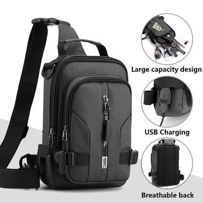 Waterproof Men Women Sling Bag Chest Fanny Cross Body Travel Shoulder Backpack