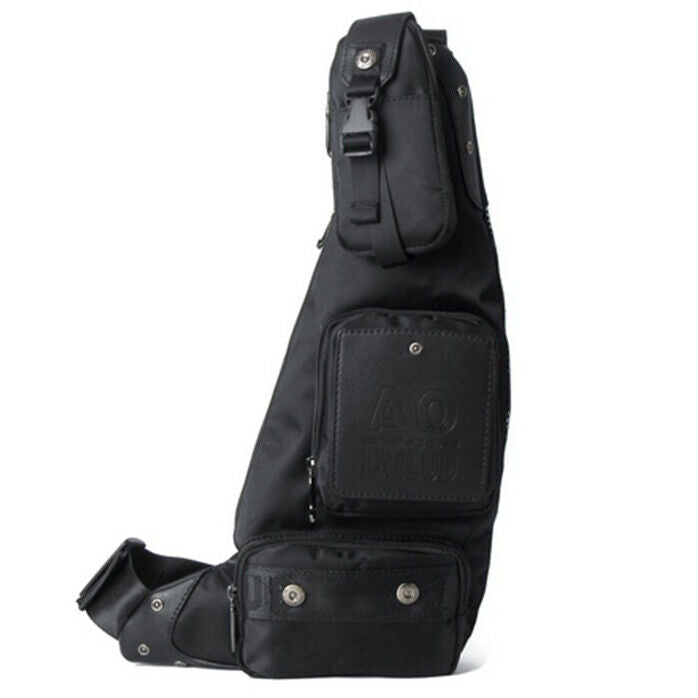 Men's Sling Backpack Canvas Crossbody Chest Bag Casual Daypack Outdoor Sport Bag