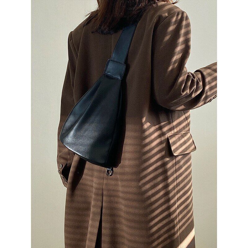 Women's Crossbody Bags Chest Bag Female Bag Soft Leather Bucket Bag