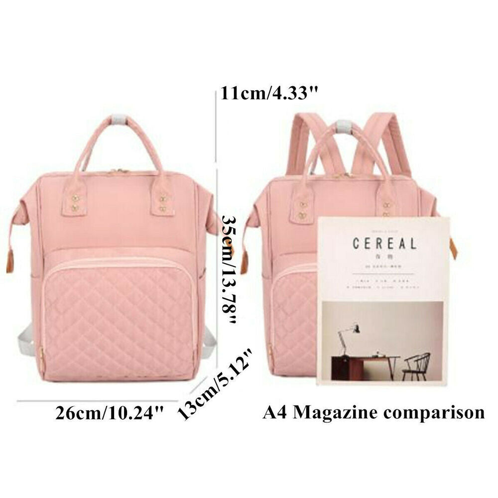 New Women's Mummy Nappy Diaper Bag Large Capacity Baby Travel Backpack Tote Bag
