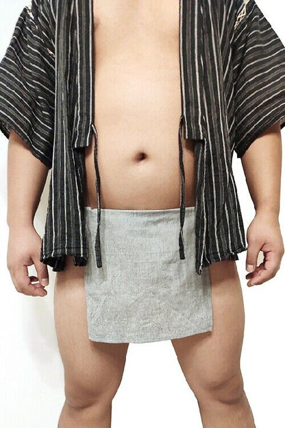 Men's Sumo Panties Japanese Traditional Panties Washed Cotton Loincloth Bar