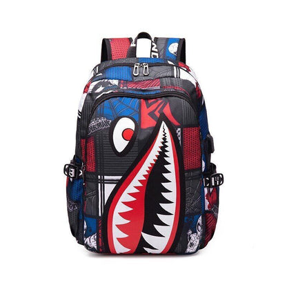 Backpack Elementary Bookbag Travel Cartoon Print Primary School Student Backpack