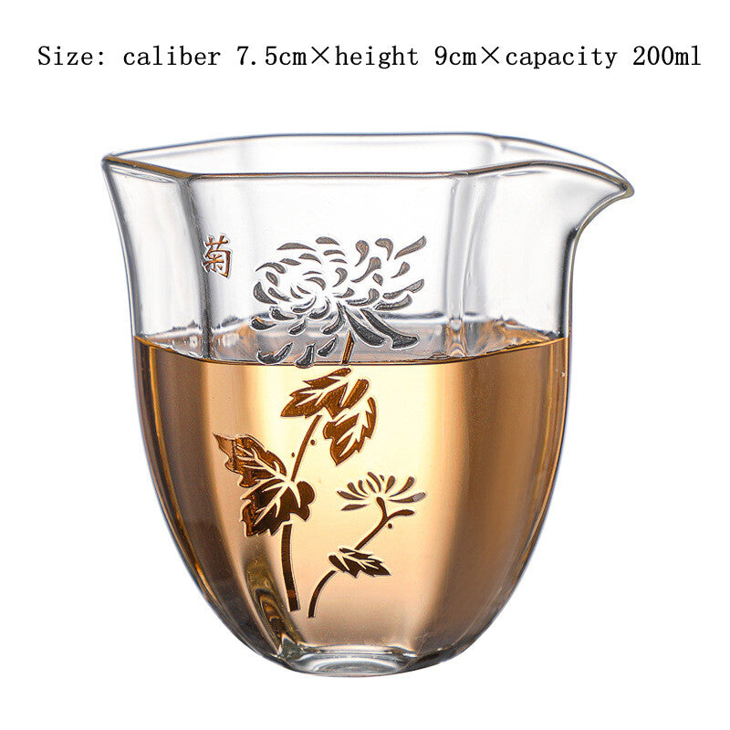 200ml Chinese Glass Gong Dao Bei Gong Fu Tea Cups Fair Cup Kungfu Teaset Cup