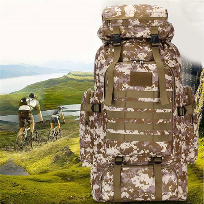 80L Backpack Army Hiking Camping Backpack Travel Outdoor Sports Climbing Bag