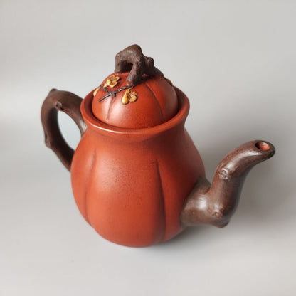 Vintage China Yixing Purple Clay Teapot Zisha Ceremony Fine Plum Blossom Teaware