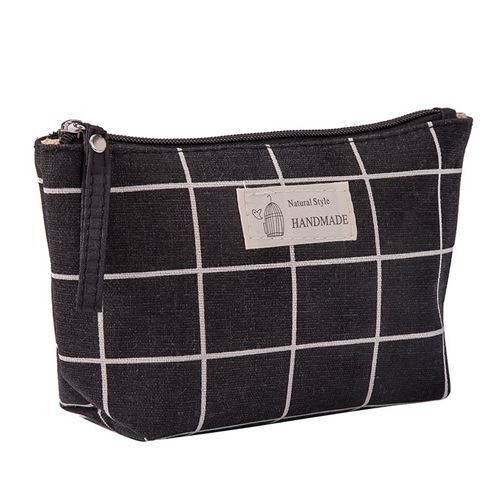 Canvas Makeup Bags Multicolor Pattern Cosmetic Travel Organizer Pouch 21*13*1 CM
