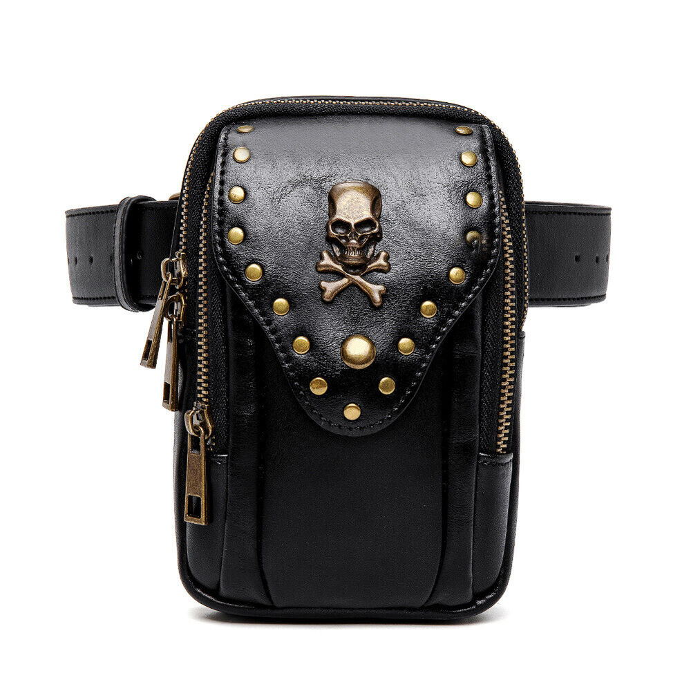 Women's Leather Small Shoulder Bags Outdoor Daypack Fanny Pack Waist Belt Bag