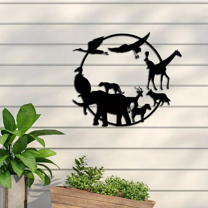 Art Wall Decor, Wildlife Metal Wall Decor, Metal Wildlife Signs, Room Wall Art