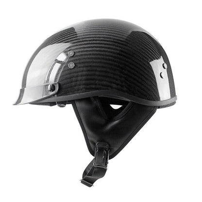 Carbon Fiber Motorcycle Half Helmet Men Women Gift Retro Motorcycle Helmet