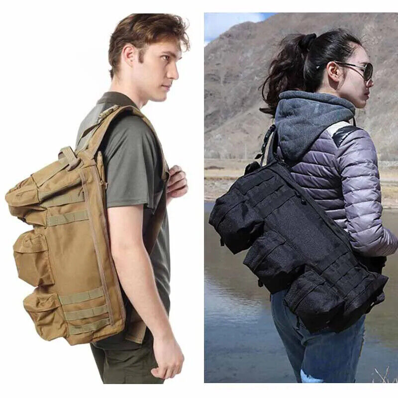 Bag Shoulder Backpack Men's Army Bags Hiking Camping Hunting Rucksack