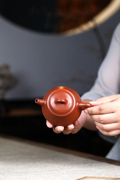 160cc chinese Yixing Handmade Zisha teapot Zhuni YunPiao Gongfu Hu Tea Pot