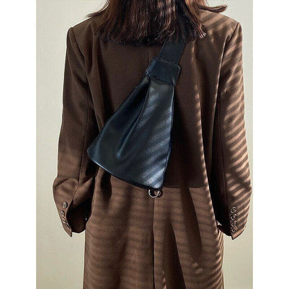 Women's Crossbody Bags Chest Bag Female Bag Soft Leather Bucket Bag