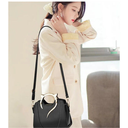 Handbag Women Purse Brand PU Leather Shoulder Bag Crossbody White