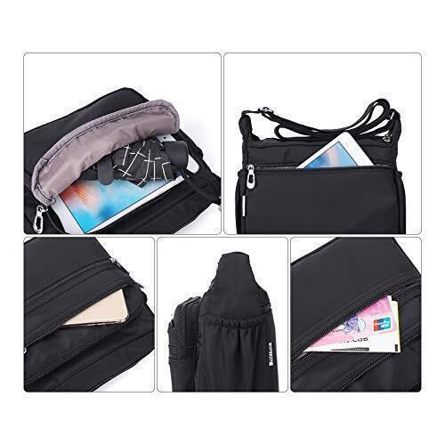 Crossbody Bag for Women Waterproof Shoulder Bag Messenger Bag Casual Nylon Purse