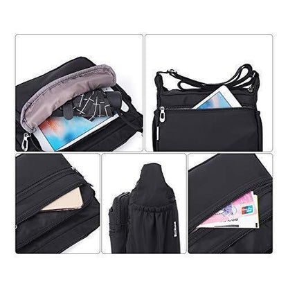 Crossbody Bag for Women Waterproof Shoulder Bag Messenger Bag Casual Nylon Purse