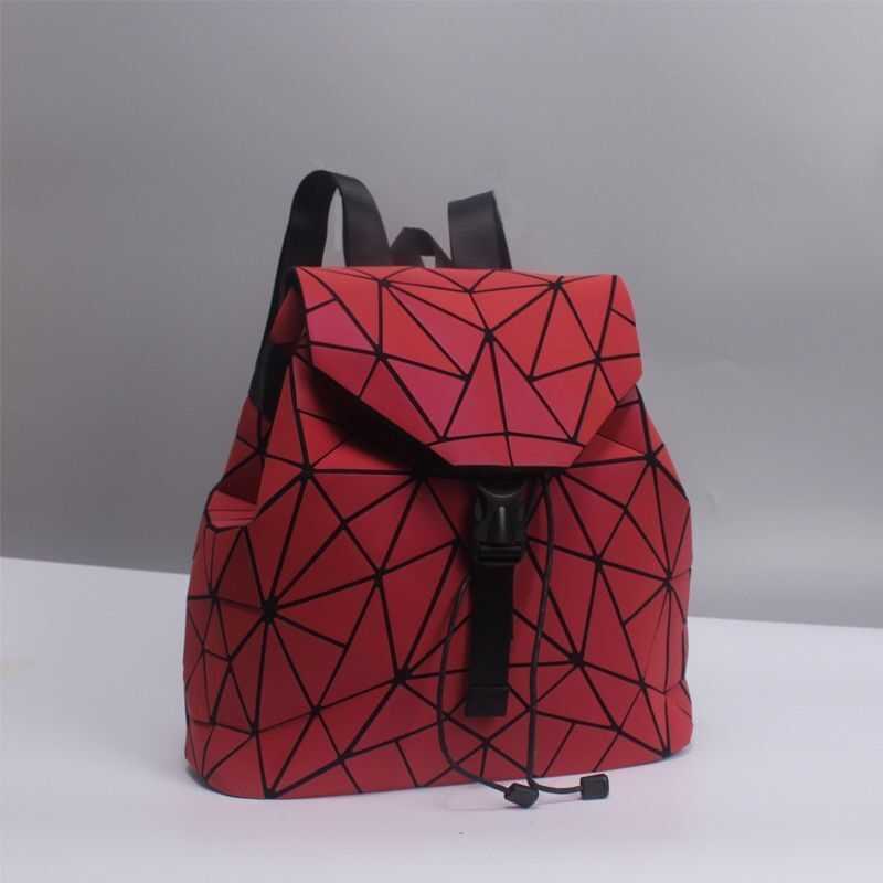 Backpack School Bag Geometric Rhombus Luminous Large Computer Bags Softback 1 PC