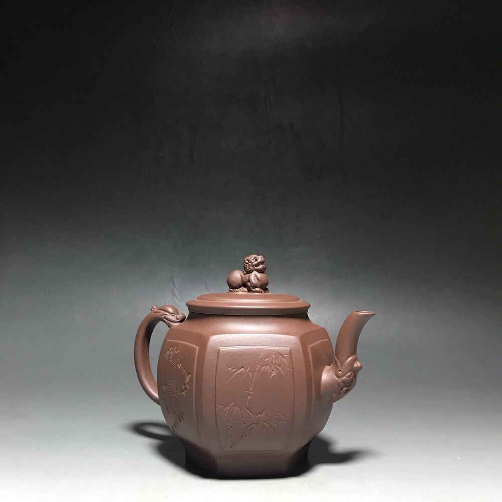 vintage chinese yixing purple clay teapot zisha ceremony teaware collection rare