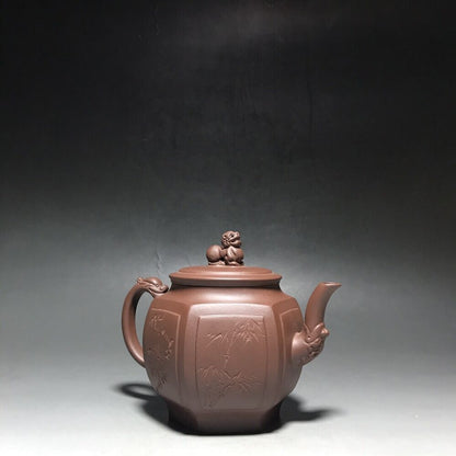 vintage chinese yixing purple clay teapot zisha ceremony teaware collection rare