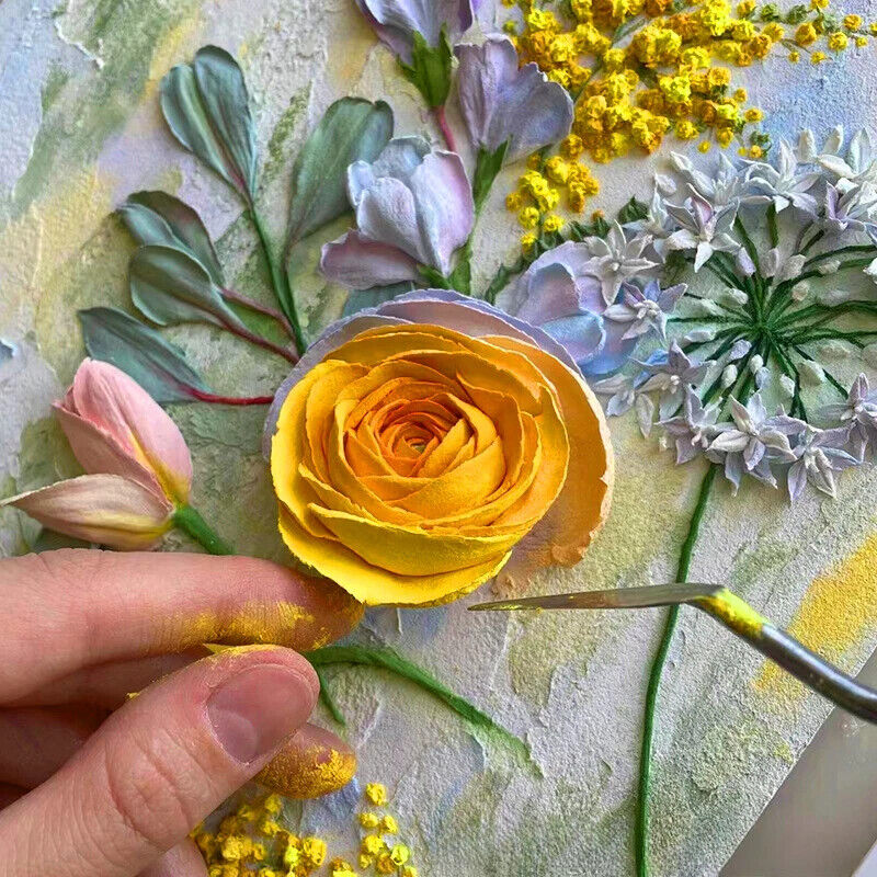 Acrylic Paints 3D Sculpture Paste DIY Clay Scraper Texture Relief 180g 450g