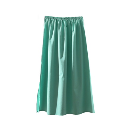 Women Slips Cotton Skirt Midi Petticoat Slips Underskirt Short Casual Retro